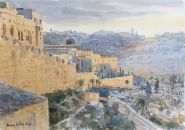 Sunrise on the City Wall, Jerusalem